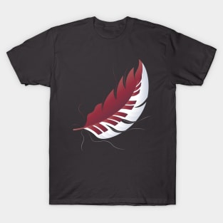 Piano Keys in a Feather (Red) T-Shirt